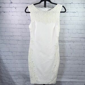 Cache Ivory Lace Mini Dress